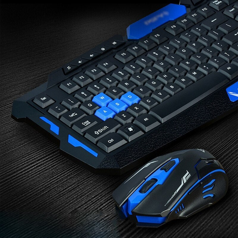 🎮 Pack Clavier + Souris Gamer Sans Fil HK8100 – Ergonomique & Résistant à l’eau