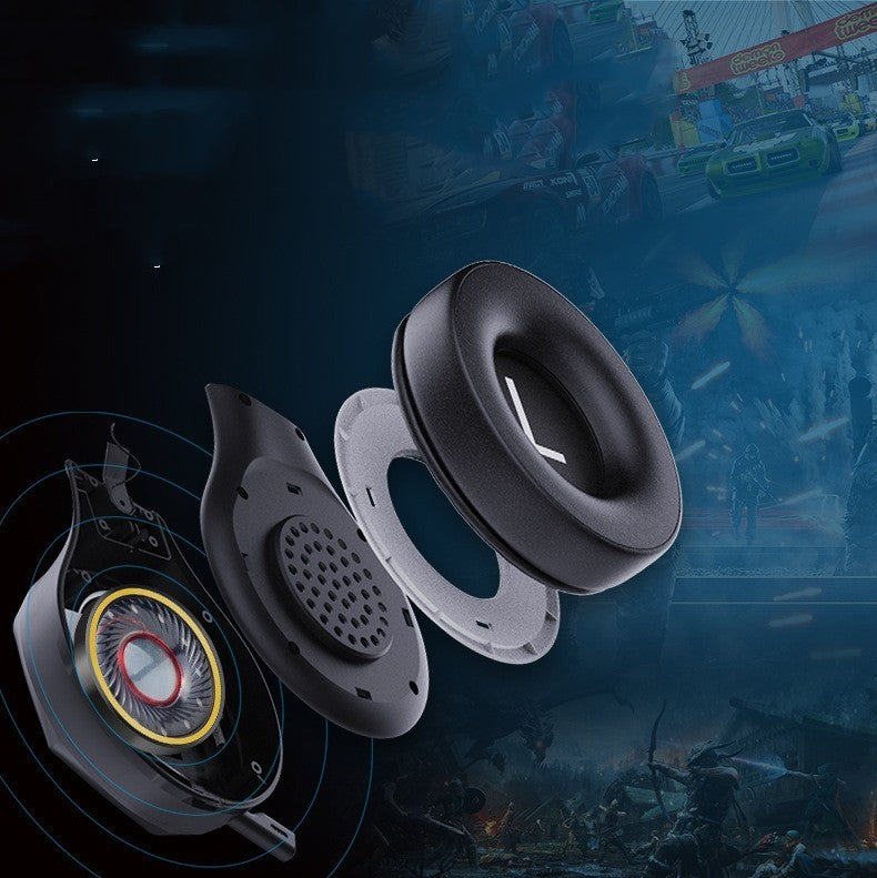 Casque Gamer Sans Fil – Bluetooth + USB 2.4G | Son Stéréo 3D + Micro HD