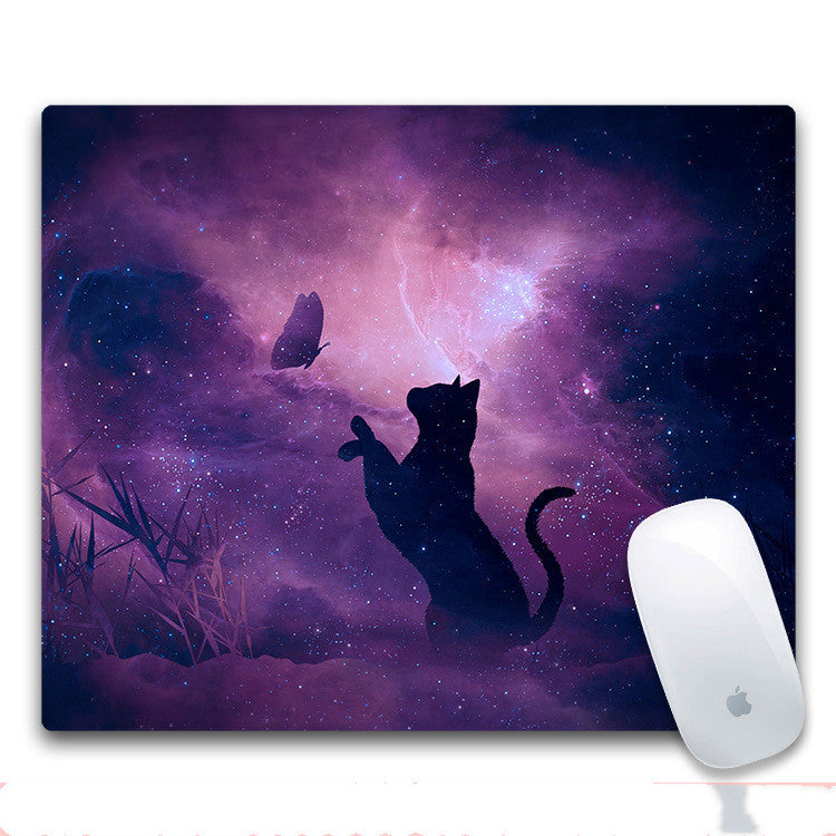 Tappetino per mouse da gioco fantasy - Illustrazione di tigre e strega