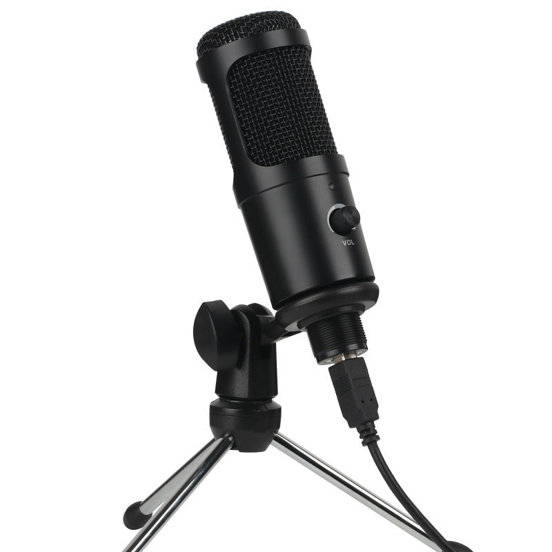 Microphone USB à Condensateur – Streaming, Gaming, Enregistrement Vocal (Plug & Play)