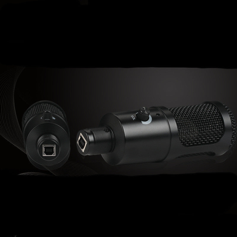 Microphone USB à Condensateur – Streaming, Gaming, Enregistrement Vocal (Plug & Play)