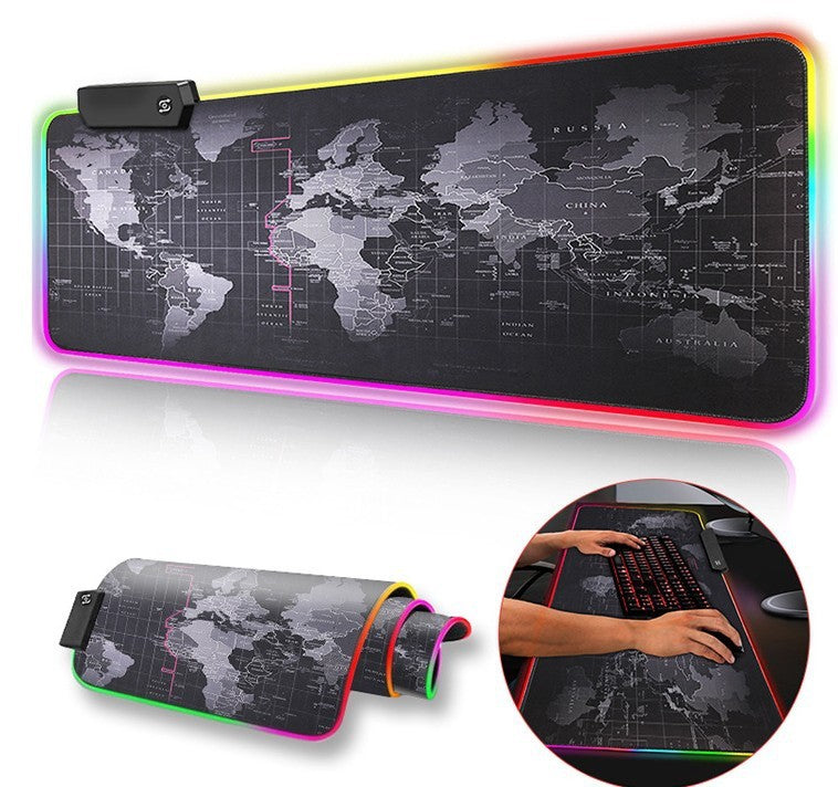 Tapis de Souris XXL Gamer – Crâne Coloré, Antidérapant, Résistant à l’Eau