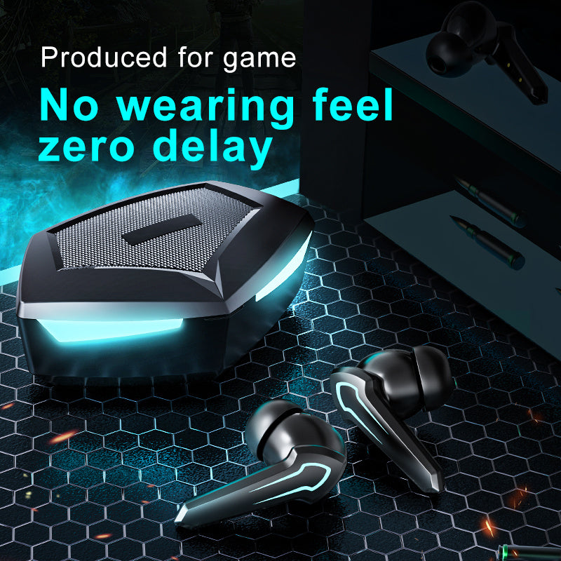 TWS Gaming Headset – Écouteurs Bluetooth 5.1 sans Fil | Casque Gamer Stéréo 360° avec Microphone & 10h d’Autonomie