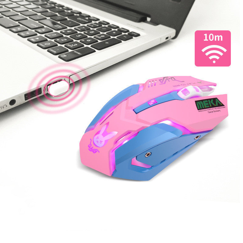 Souris Gamer Sans Fil LUNA – RGB, Silencieuse, Rechargeable, Ultra Précise