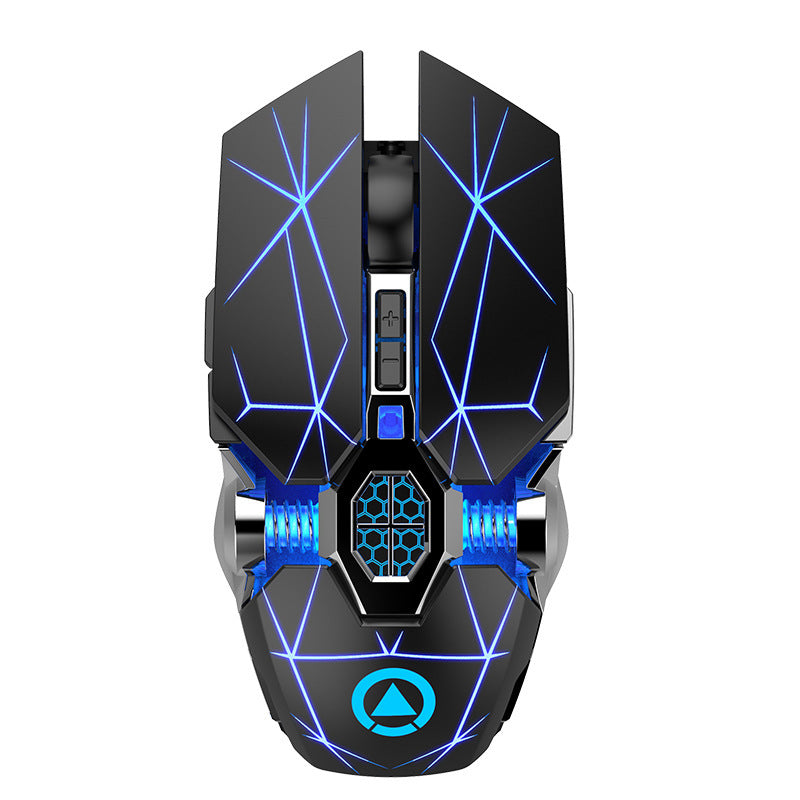 Souris Gamer Sans Fil Silver Eagle A7 – Clics Silencieux + Recharge USB + Effets LED