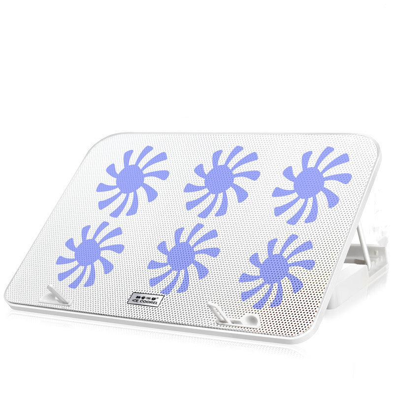 Support Refroidisseur A9 – 6 Ventilateurs LED Ultra-Silencieux pour Lapto