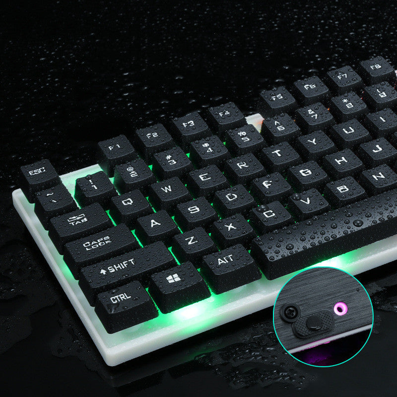 Kit tastiera e mouse da gioco RGB – Plug & Play USB per laptop o PC desktop