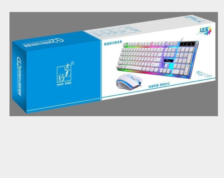 Combo Gamer G21 – Clavier & Souris Filaire RGB à Effet Mécanique
