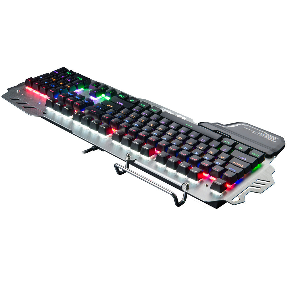 "Clavier Gamer Pro RGB – Frappe Mécanique & Repose-poignet Intégré"