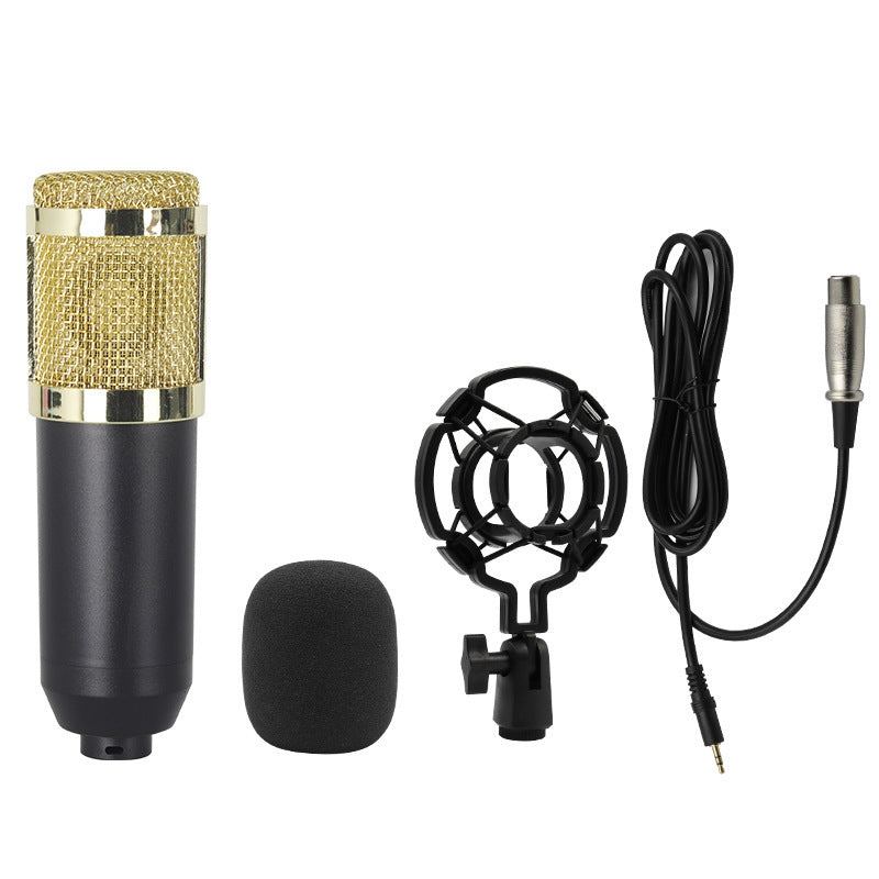 🎙️ Condenser Microphone V8 avec Carte Son – Idéal pour Mobile, PC et Streaming