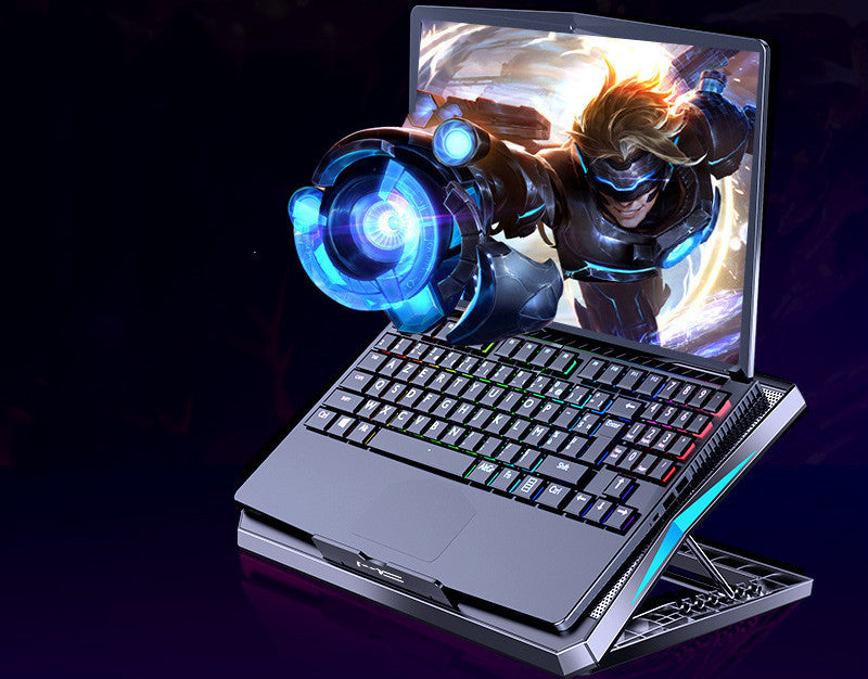 Refroidisseur Pliable pour PC Portable – Support Ergonomique & Ventilation Ultra-Puissante | Gamer et Bureautique