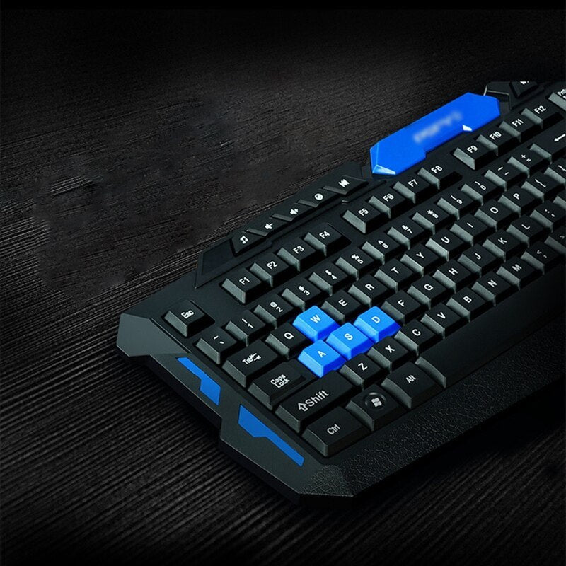 🎮 Pack Clavier + Souris Gamer Sans Fil HK8100 – Ergonomique & Résistant à l’eau
