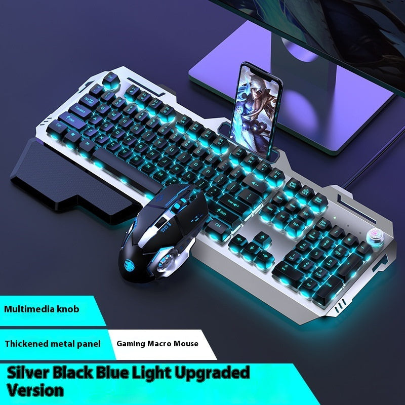 Clavier Gamer RGB – Molette Multimédia & Repose-poignet Intégré