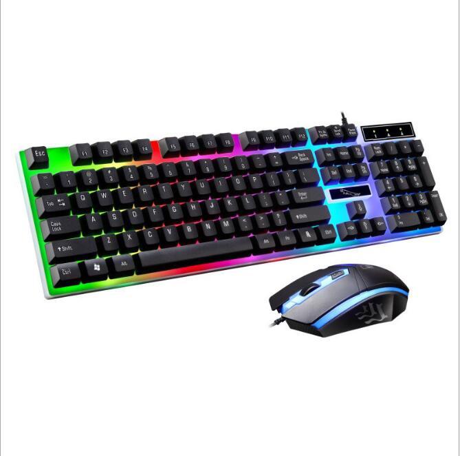 Combo Gamer G21 – Clavier & Souris Filaire RGB à Effet Mécanique