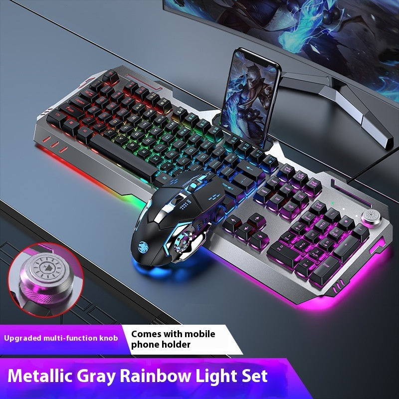 Clavier Gamer RGB – Molette Multimédia & Repose-poignet Intégré