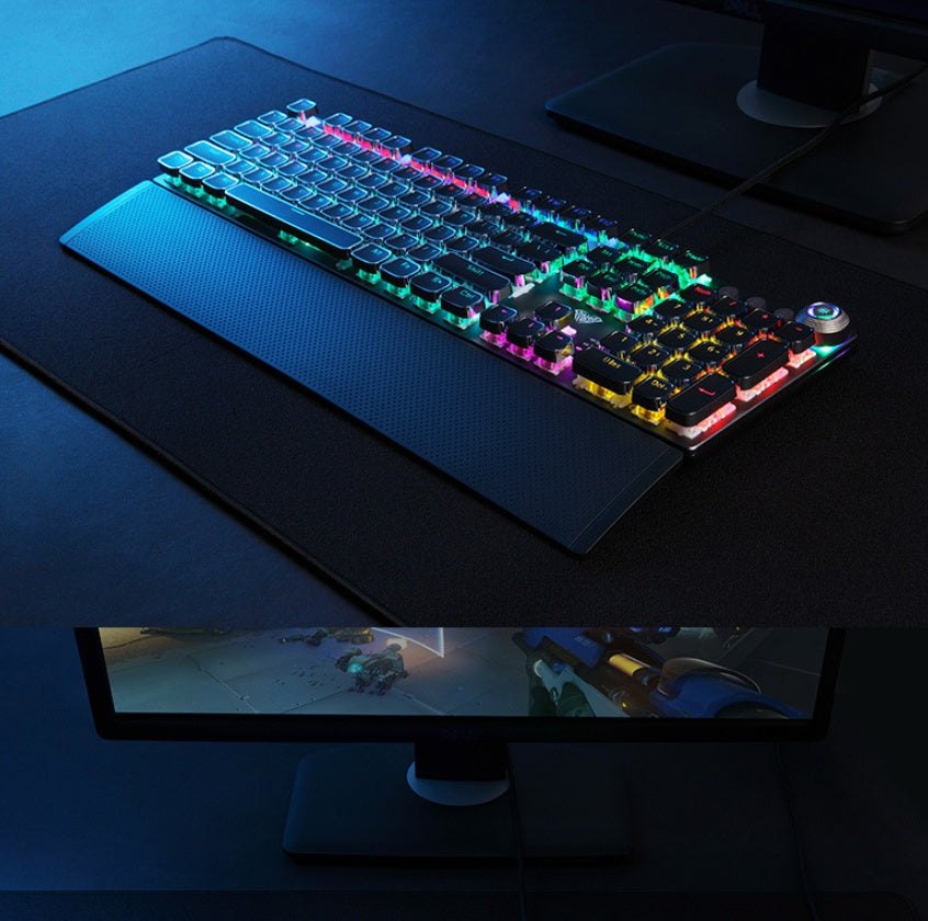 Clavier Mécanique F2088 – RGB Personnalisable, Anti-Ghosting, Repose-poignet Intégré
