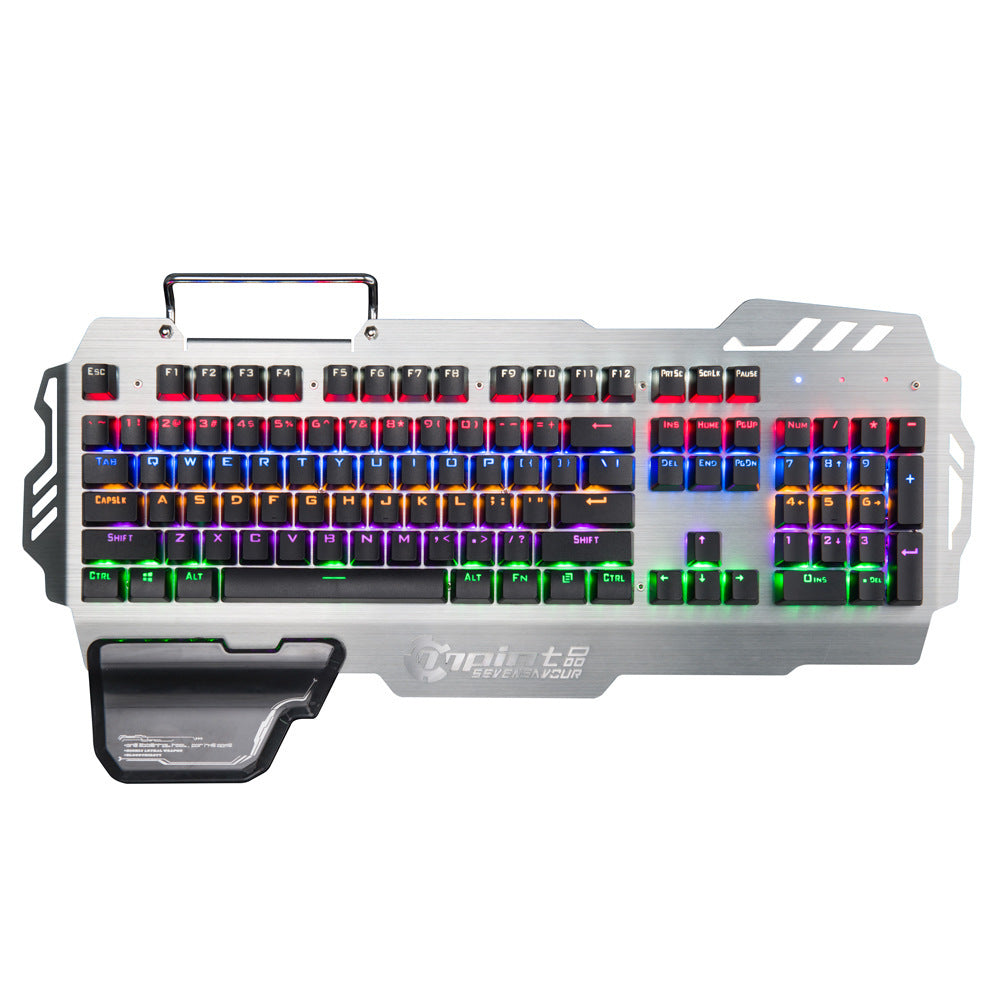 "Clavier Gamer Pro RGB – Frappe Mécanique & Repose-poignet Intégré"