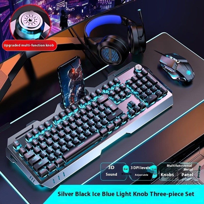 Clavier Gamer RGB – Molette Multimédia & Repose-poignet Intégré