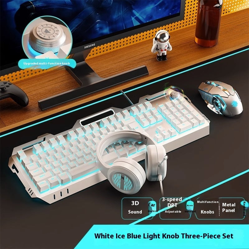 Clavier Gamer RGB – Molette Multimédia & Repose-poignet Intégré
