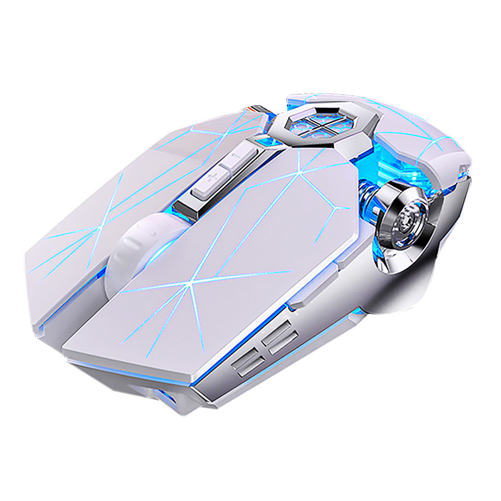 Souris Gamer Sans Fil Silver Eagle A7 – Clics Silencieux + Recharge USB + Effets LED