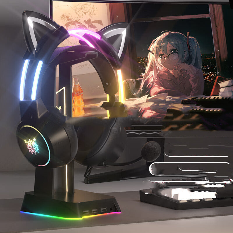 Fashion Light Emitting Wired Gaming Headset – RGB Wired Gaming Headset
