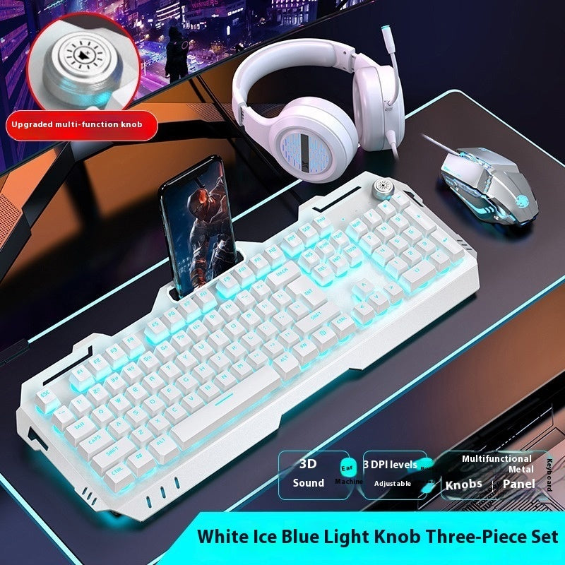 Clavier Gamer RGB – Molette Multimédia & Repose-poignet Intégré