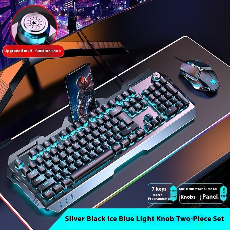 Clavier Gamer RGB – Molette Multimédia & Repose-poignet Intégré