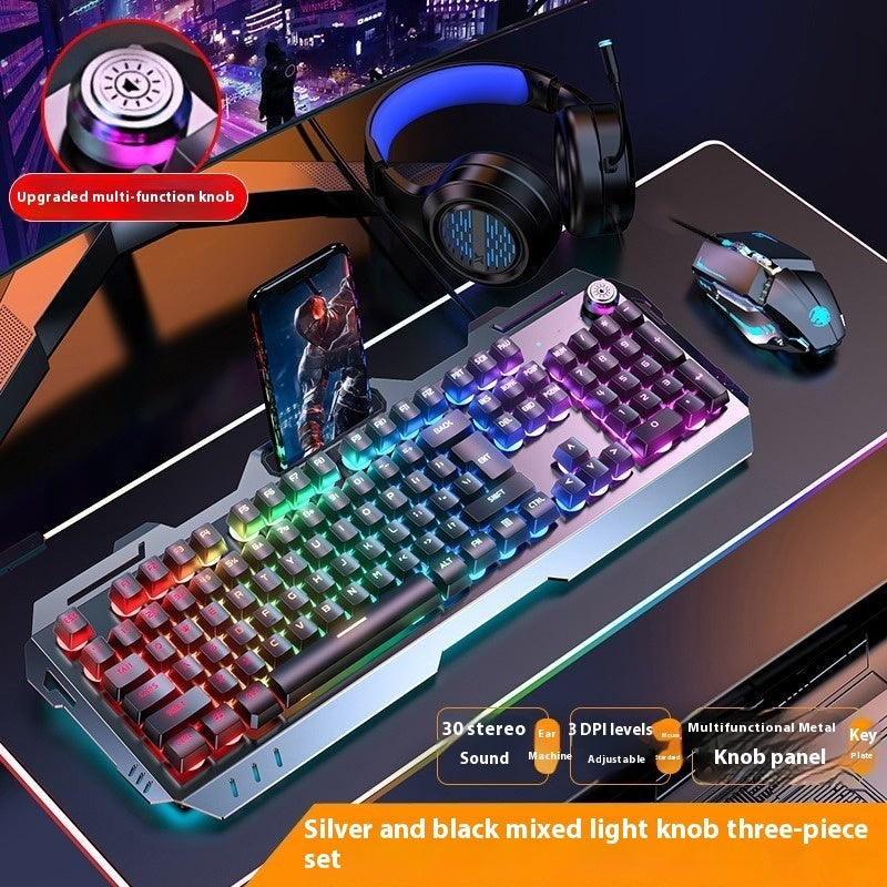 Clavier Gamer RGB – Molette Multimédia & Repose-poignet Intégré
