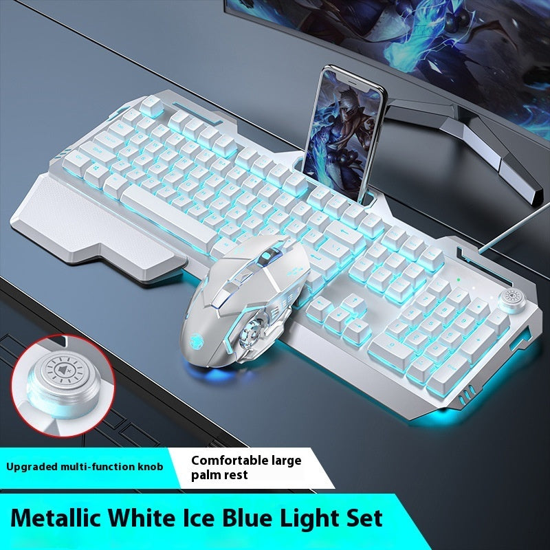 Clavier Gamer RGB – Molette Multimédia & Repose-poignet Intégré