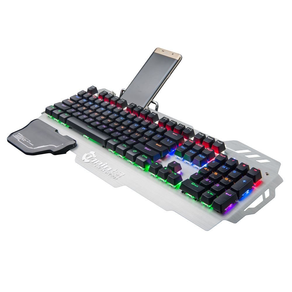 "Clavier Gamer Pro RGB – Frappe Mécanique & Repose-poignet Intégré"