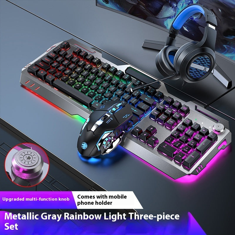 Clavier Gamer RGB – Molette Multimédia & Repose-poignet Intégré