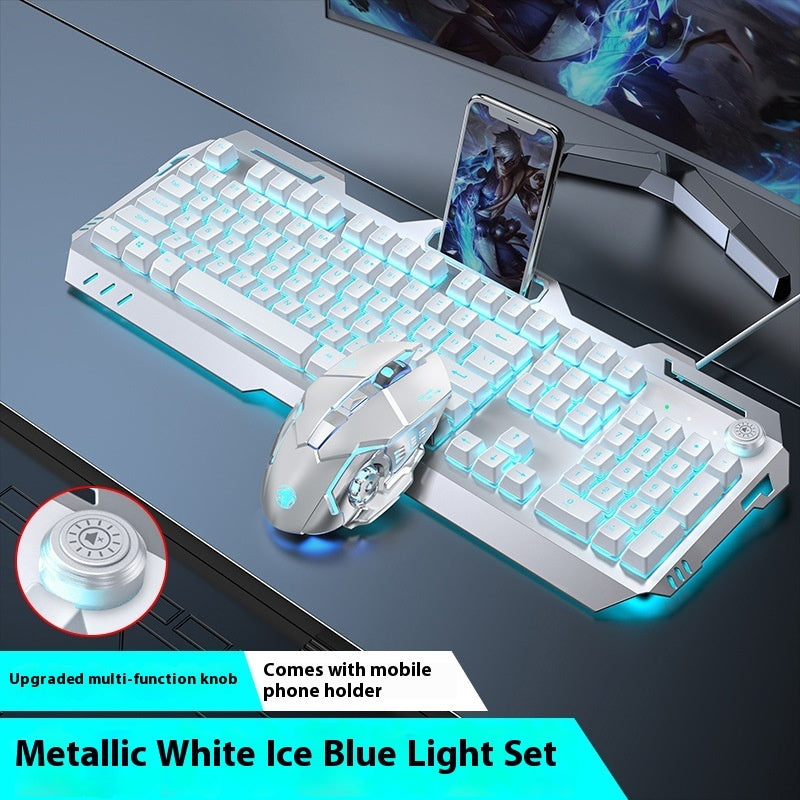 Clavier Gamer RGB – Molette Multimédia & Repose-poignet Intégré