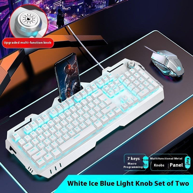Clavier Gamer RGB – Molette Multimédia & Repose-poignet Intégré