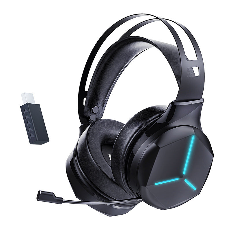 Casque Gamer Sans Fil – Bluetooth + USB 2.4G | Son Stéréo 3D + Micro HD