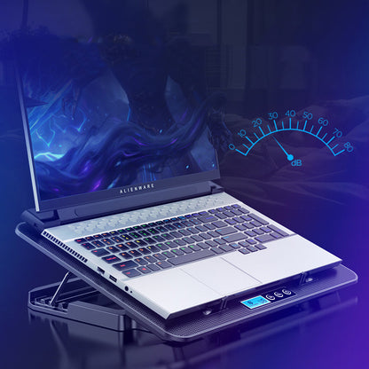 Support Refroidisseur A9 – 6 Ventilateurs LED Ultra-Silencieux pour Lapto