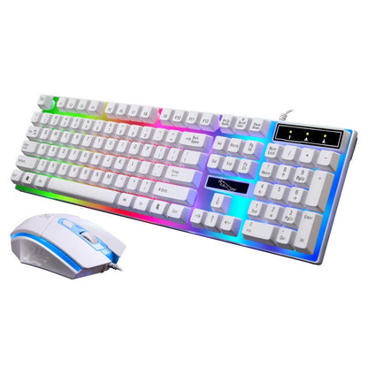 Combo Gamer G21 – Clavier & Souris Filaire RGB à Effet Mécanique