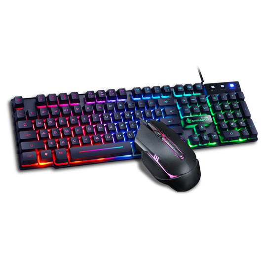 Kit Clavier + Souris Gamer RGB – USB Plug & Play pour PC Portable ou Desktop