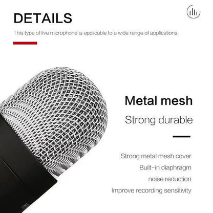 Microphone Professionnel USB HD – Réduction de Bruit, Enregistrement Studio, Streaming & Voix Off