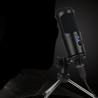 Microphone USB à Condensateur – Streaming, Gaming, Enregistrement Vocal (Plug & Play)