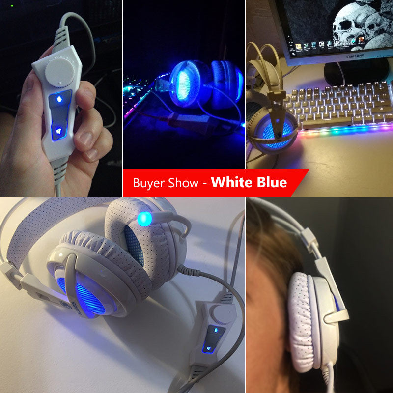 Casque Gaming USB 7.1 Surround – Son 3D Hi-Fi, Micro HD, Rétroéclairage LED