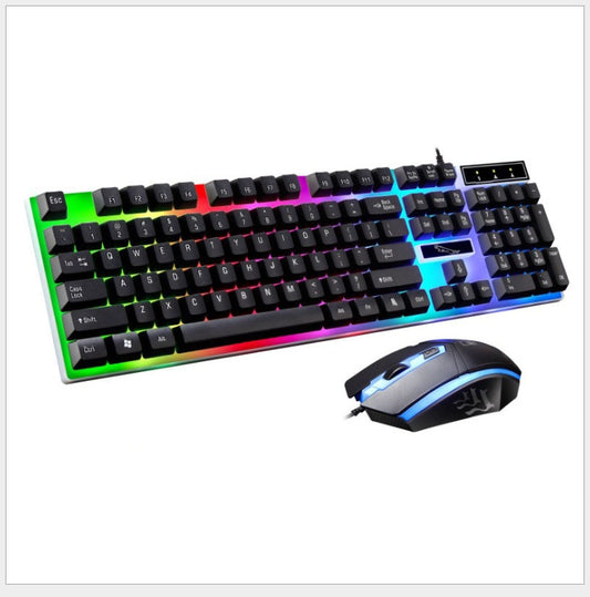 Combo Gamer G21 – Clavier & Souris Filaire RGB à Effet Mécanique