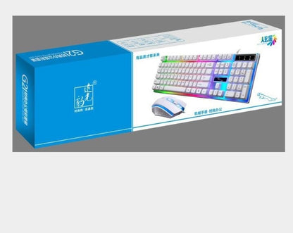 Combo Gamer G21 – Clavier & Souris Filaire RGB à Effet Mécanique