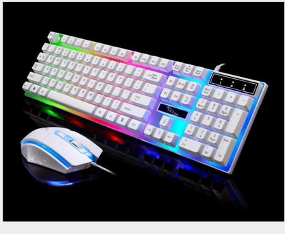Combo Gamer G21 – Clavier & Souris Filaire RGB à Effet Mécanique