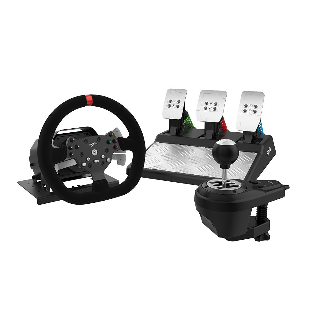 PXN V10 Racing Wheel – Force Feedback Racing Wheel | Compatible with PC, Xbox One &amp; PS4