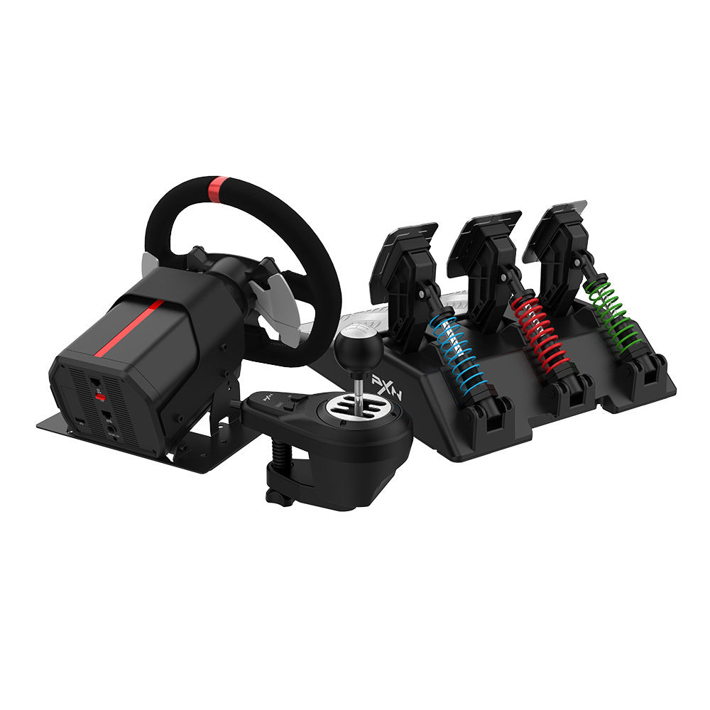 PXN V10 Racing Wheel – Force Feedback Racing Wheel | Compatible with PC, Xbox One &amp; PS4