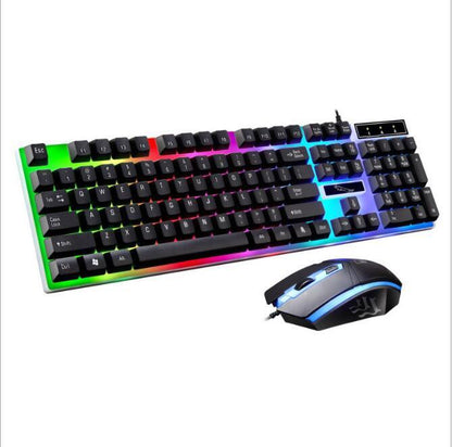 Combo Gamer G21 – Clavier & Souris Filaire RGB à Effet Mécanique