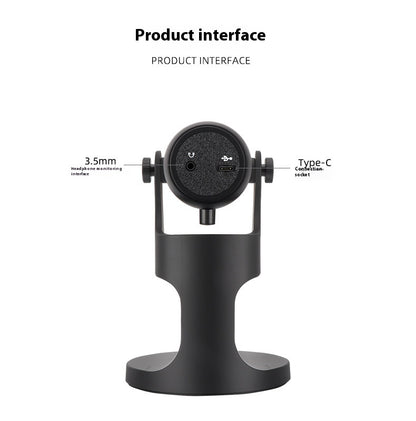 Microphone USB à Condensateur avec Lumière RGB – Streaming, Gaming & Podcasts
