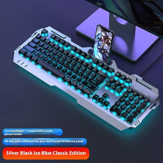 Clavier Gamer RGB – Molette Multimédia & Repose-poignet Intégré