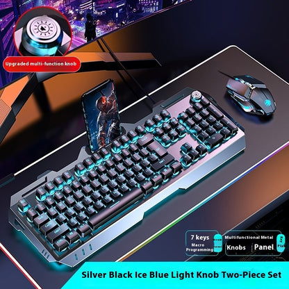 Clavier Gamer RGB – Molette Multimédia & Repose-poignet Intégré