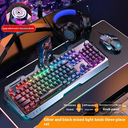 Clavier Gamer RGB – Molette Multimédia & Repose-poignet Intégré